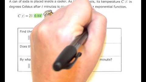 Finding the initial amount and rate of change given an exponential function