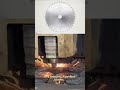 How fast can steel plate turn into saw blades? #sawblade