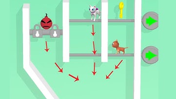 Kitten Rescue Home Pin Pull The Pin/ Pin Pull Mobile Game