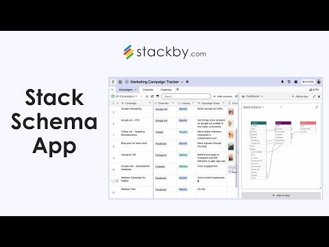 Stackby Apps Tutorial - Stack Schema App