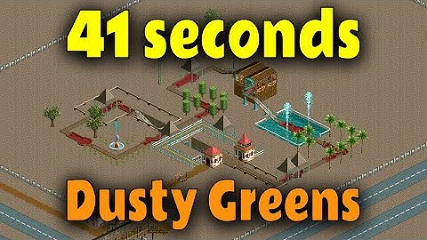 Beating Dusty Greens in 41 seconds - OpenRCT2 speedrun