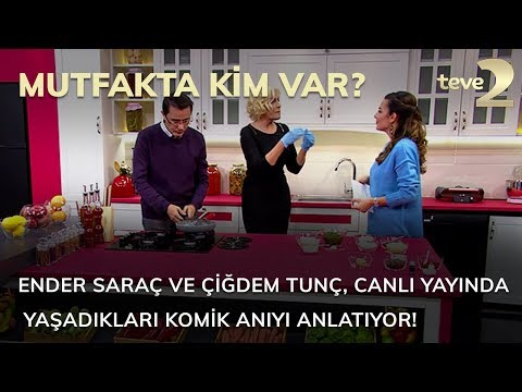 Mutfakta Kim Var?: Ender Saraç ve Çiğdem Tunç, canlı yayında yaşadıkları komik anıyı anlatıyor!