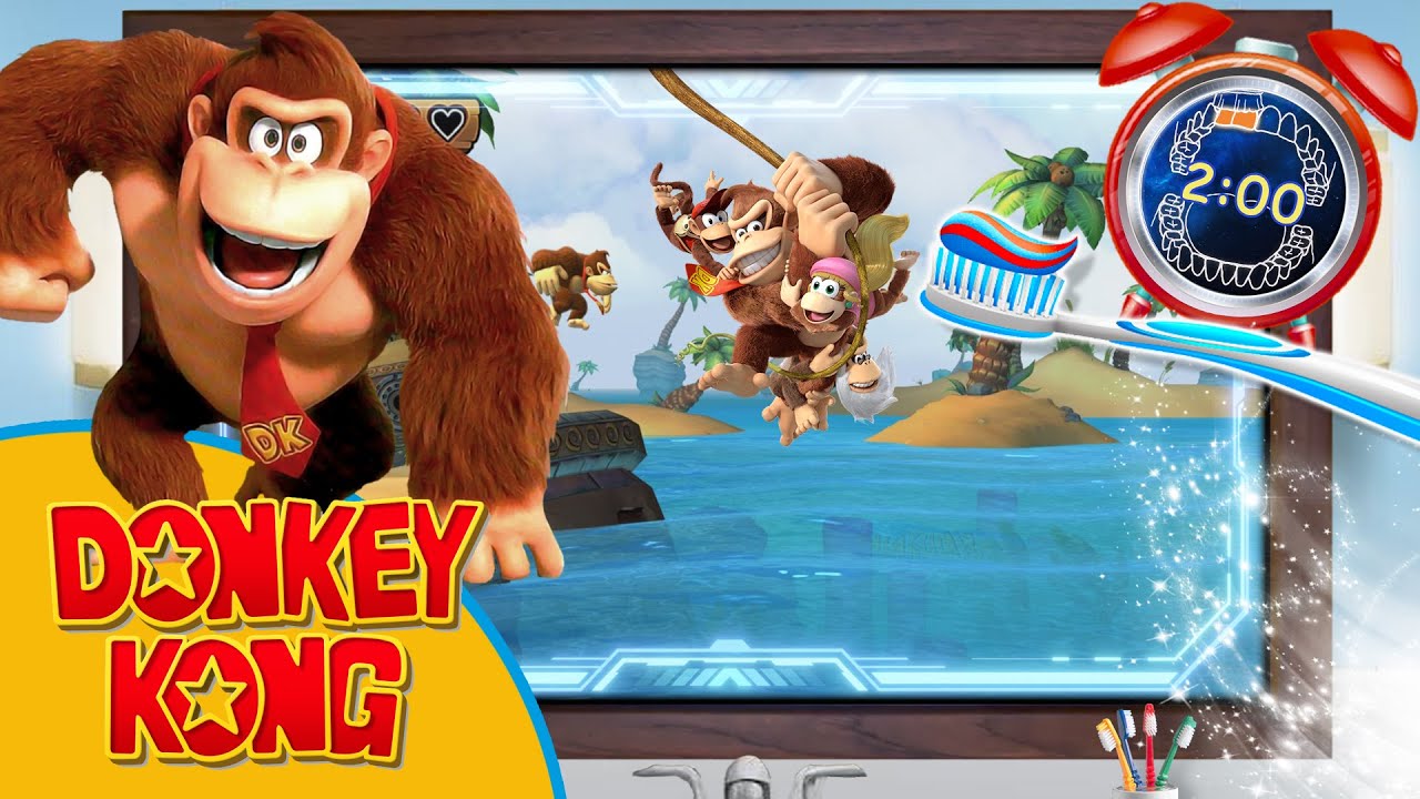 Donkey Kong 2 Minute Action Toothbrush timer with Music YouTube