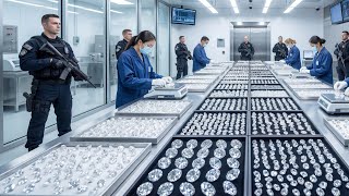Inside the Diamond Factory: How Rough Stones Are Turned Into Brilliant Diamonds (Full Process)