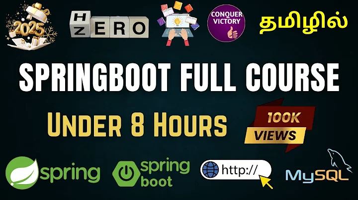 Spring Boot Full Course in Tamil [2025] Spring Boot Tutorial in Tamil | Spring Framework | Tamil thumbnail