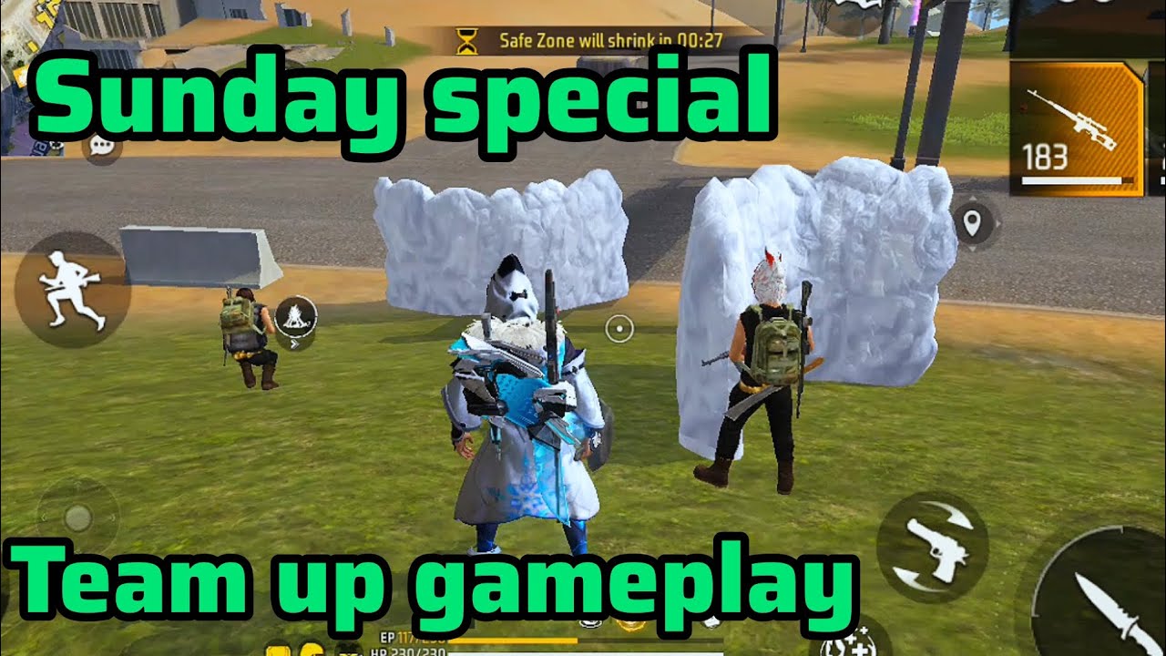 Sunday special team up gameplay | Garena free fire | BOSS GAMING #trending