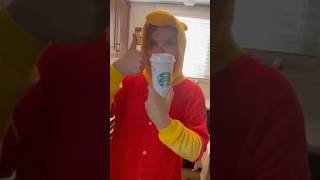 How WINNIE THE POOH makes his Starbucks coffee | Actually SOO GOOD ? coffee honey