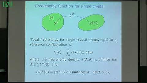 DNMW01 | Prof. John Ball | Remarks on polycrystalline microstructure