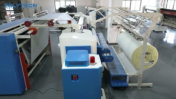 Automation Mattress Production Line Solution - Multi-needle Quilting Machine + Panel Cutter +Stacker