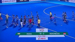 india vs Indonesia Asia cup Hockey match || Pakistan out of World cup qualifieing round
