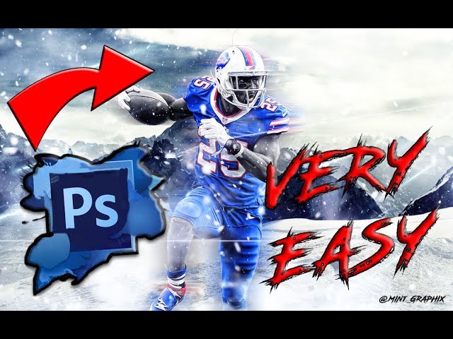 How To Make A Dope Sports Edit/Design In Photoshop! VERY EASY!!! 