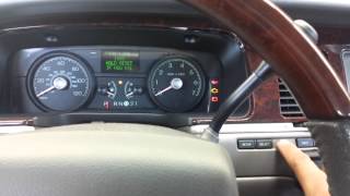 How to reset a the oil light on 2007 lincoln town