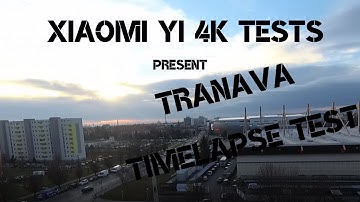 Xiaomi YI 4k timelapse test. Sunset on Trnava.