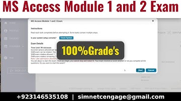 MS Access Module 1 and 2 Exam | access module 1 and 2 exam #sam_access_exam