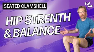 Seated Clamshell Exercise for Hip Strength and Stability | Physical Therapist Approved