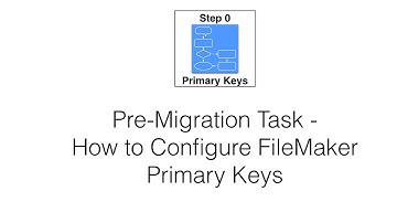 How to Configure FileMaker Primary Keys