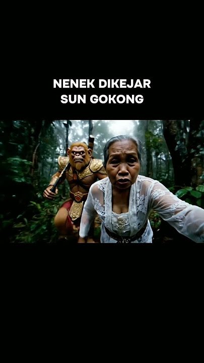 Nenek dikejar sun gokong si kera sakti  #ai #videolucu