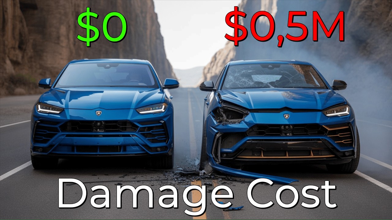 Realistic Crashes BeamNG Drive Damage Cost Lamborghini Urus | Epic Wallet Survival