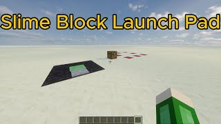 Simple Slime Block Launch Pad