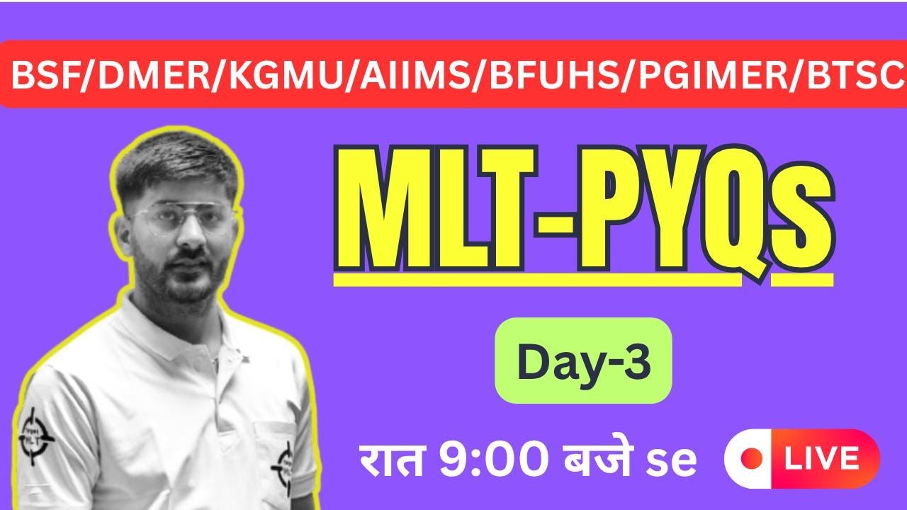 MLT PYQs Day-3 #labtechnician #pyqs #labassistant #labattendant #bfuhs #dmermaharashtra #2025