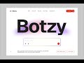 Botzy — AI Chatbot Landing Page Design