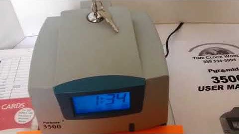 Pyramid Time Clock Demo Video 132