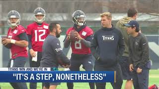 Titans' Mariota back practicing