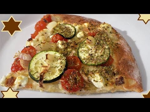 Video: Pizza Mit Paprika Und Feta