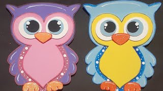Owl made of foam or EVA foam #crafts #diy #art
