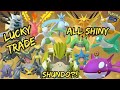 30x lucky trading shiny pokmon  found a shundo  100 shiny  lucky trade pokmon go