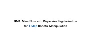 DM1: MeanFlow with Dispersive Regularization for 1-Step Robotic Manipulation