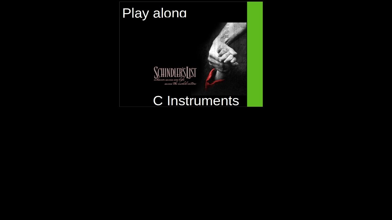 Theme from Schindler's List (C-Instruments sheet music)