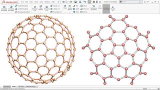 Exercise 36: How to model 'Buckyball c180 Molecule' in SOLIDWORKS 2018