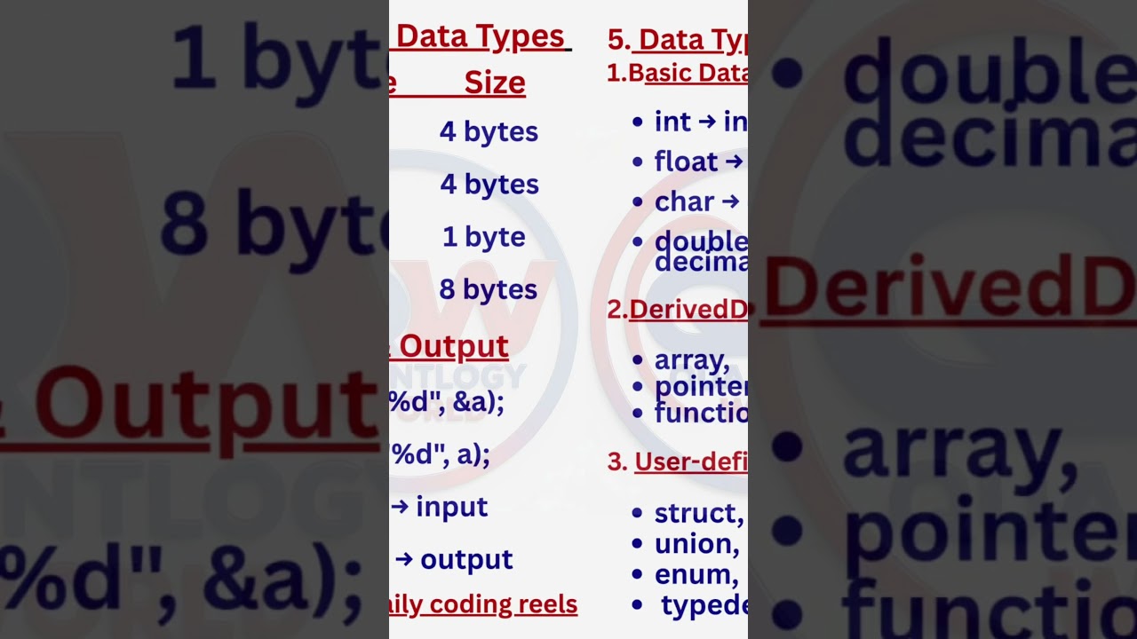Confused about C data types? This reel will clear everything!