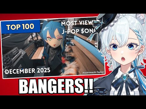“VTuber Reacts to the Top 100 Most Viewed J-Pop Songs (December 2025)”