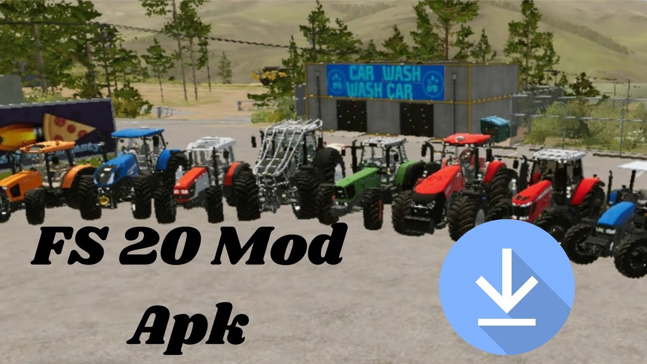 FS 20 mod pack with new tractors Download in description.