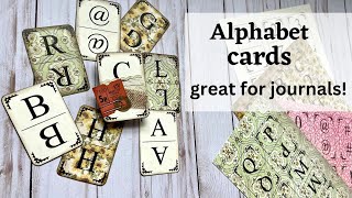 Spice up Your Journals, Cards, Mixed Media, & Scrapbooks with Alpha Cards