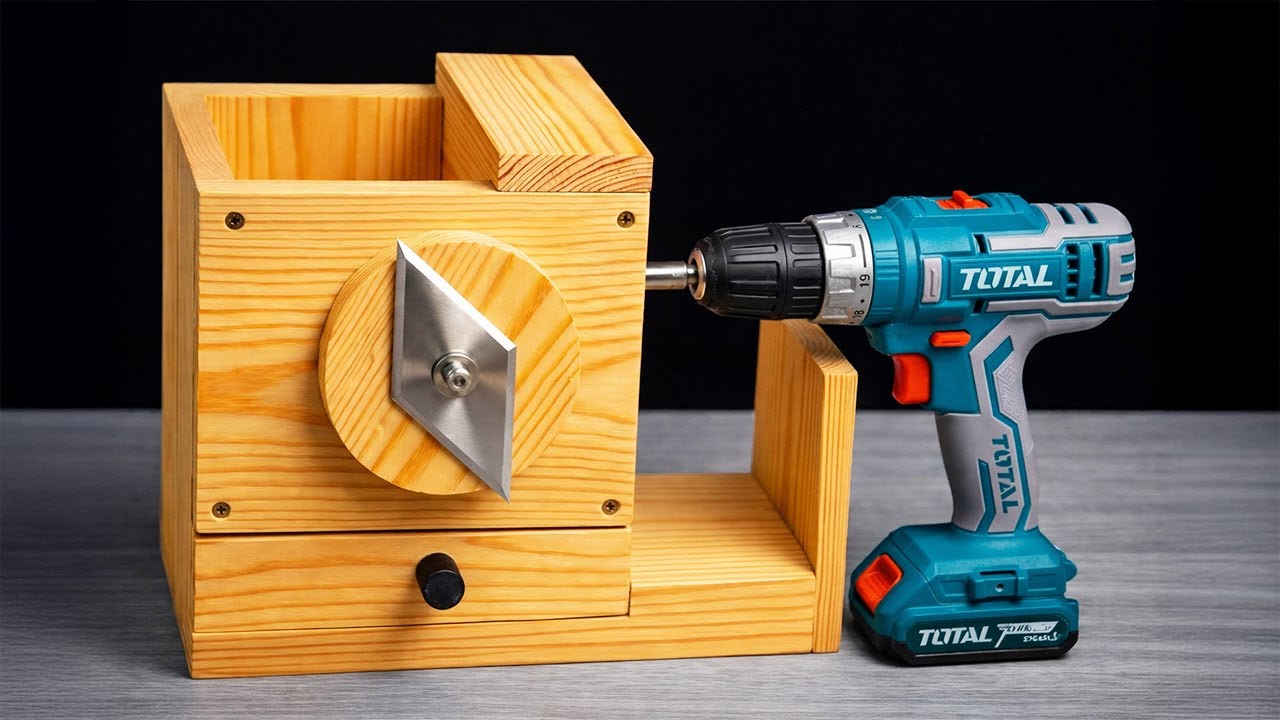 Гениальный инструмент для самостоятельной деревообработки 2025 года — простое самодельное изобретени