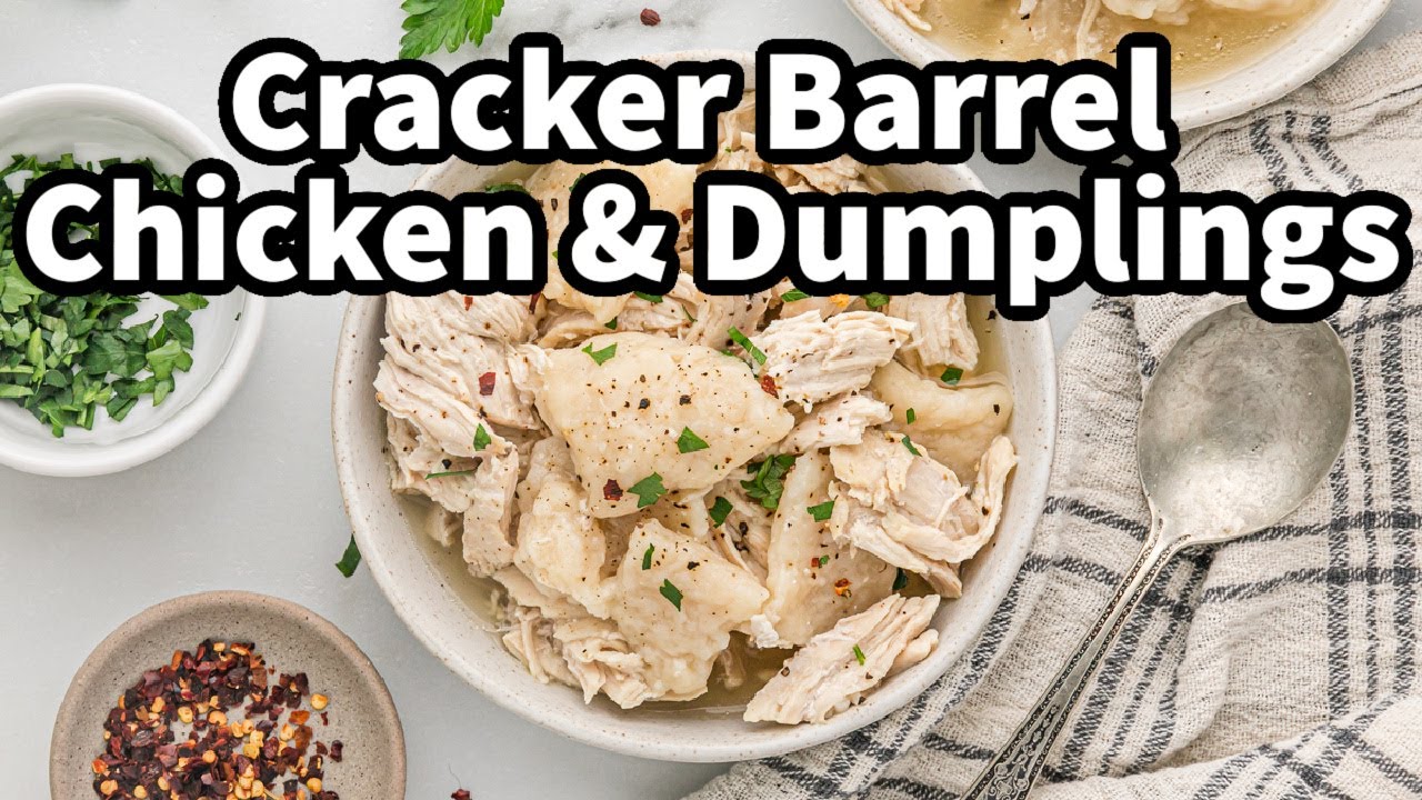 Cracker Barrel-Style Chicken & Dumplings at Home - YouTube