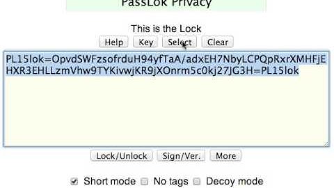 PassLok 1.5: short mode locking