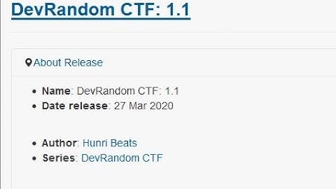 DevRandom CTF WalkThrough (VulnHub)