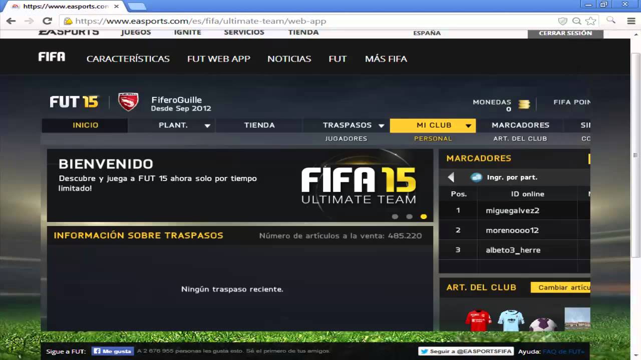 Solucionar error pantalla cortada Web App FUT 15 - YouTube