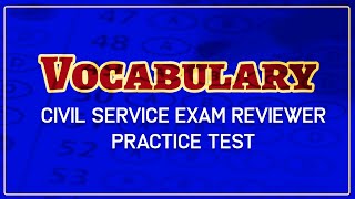 Philippine Civil Service Review for all, Vocabulary Tips