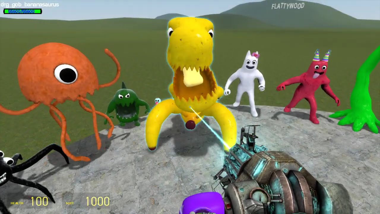 EVOLUTION OF MONSTERS: HOUSEHEAD BUS EATER, BUS EATER, BLOOP EATER, CAR EATER, TRAIN BUSEATER(GMOD)