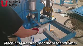 CNC angle steel flange production line with punching and cutting functions