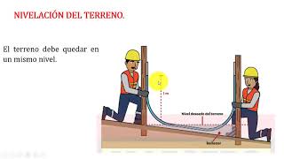 Trazado, Nivelación y cimentación