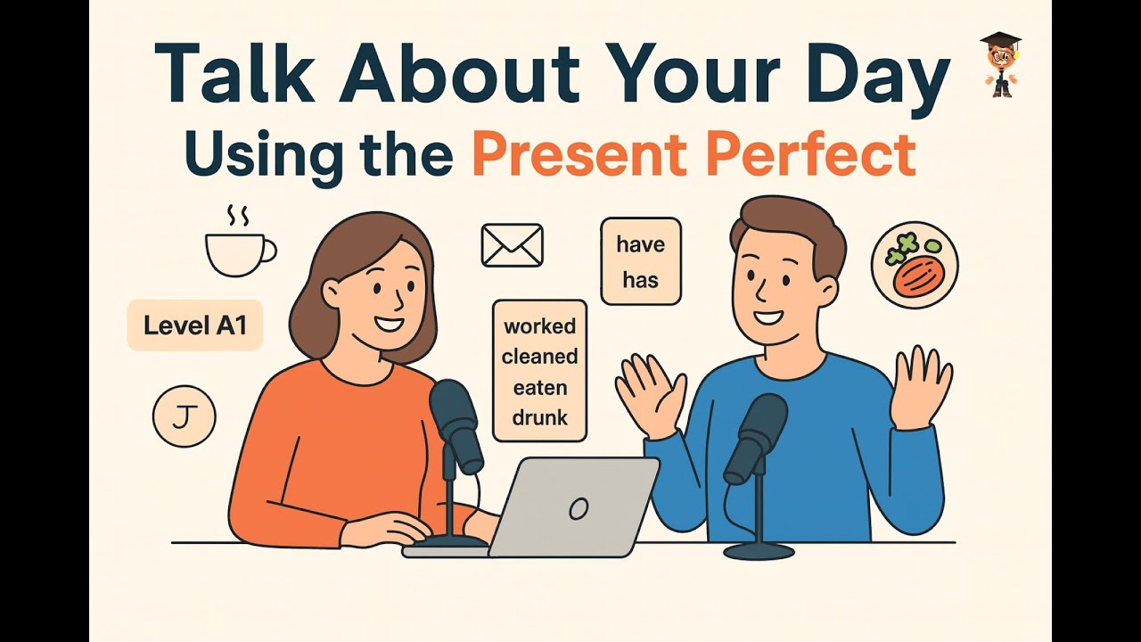 Talk About Your Day in English – Learn Present Perfect Easily | English Podcast for Beginner