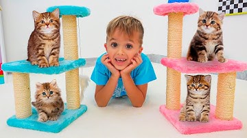 Vlad và Niki và những câu chuyện vui cho trẻ em với động vật