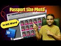 MS Word Me Passport Size Photo Kaise Banate Hai || How To Make Passport Size Photo In MS Word ||