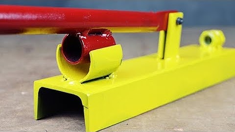 Pipe Clamp Making Tool /Simple ideas To Round Pipe Clamp Making /Make A PVC Clamp@MrToolJunction